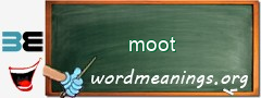 WordMeaning blackboard for moot